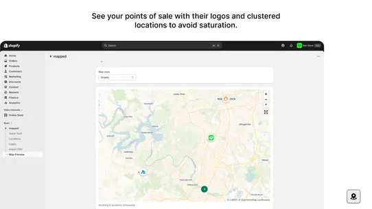 mapped ‑ Store Locator screenshot