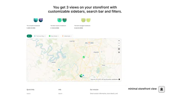 mapped ‑ Store Locator screenshot