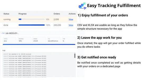 Easy Tracking Fulfillment screenshot