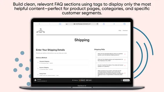 Smart FAQs screenshot