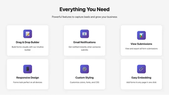 Action Forms screenshot