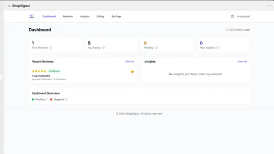 ShopSignal screenshot