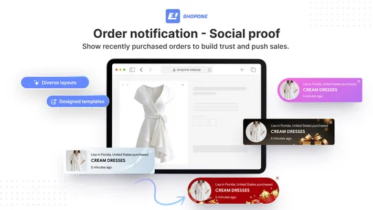 ShopOne Sales Popup, Sales Pop screenshot