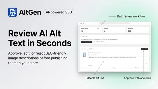 AltGen ‑ AI Alt Text for SEO screenshot