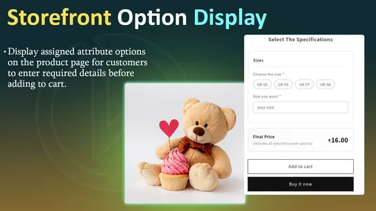 WBL ‑ Extra Product Options screenshot