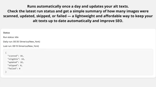OptiALT Tag Manager screenshot