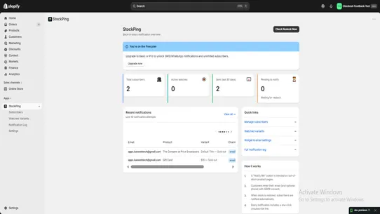 StockPing screenshot
