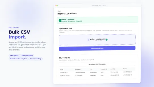 Plynthr ‑ Stockist Map Sync screenshot