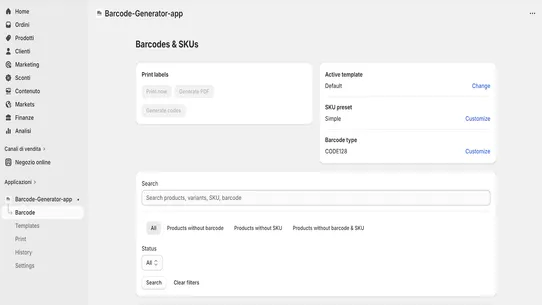 Barcode Generator screenshot