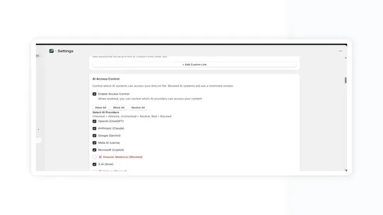 LLM Rank ‑ AI Visibility screenshot
