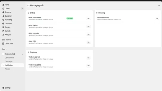 MessagingHub screenshot