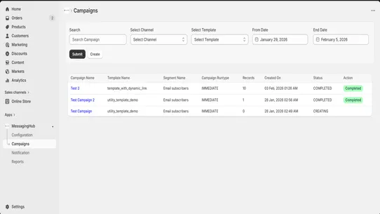 MessagingHub screenshot