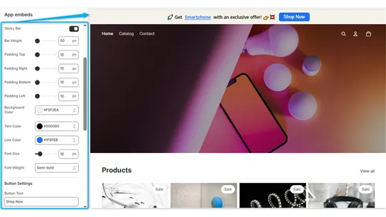 Voidek: Sales Announcement Bar screenshot