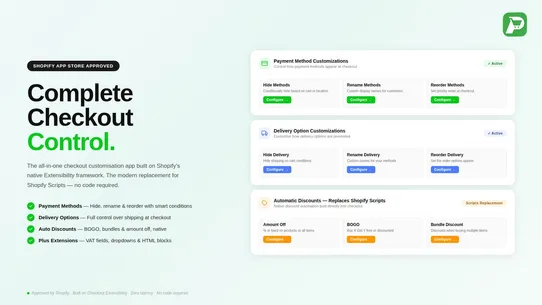 Pure Checkout Extensibility screenshot
