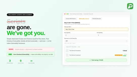 Pure Checkout Extensibility screenshot