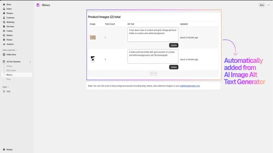 AATG ‑ AI Alt Text Generator screenshot