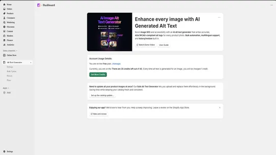 AATG ‑ AI Alt Text Generator screenshot
