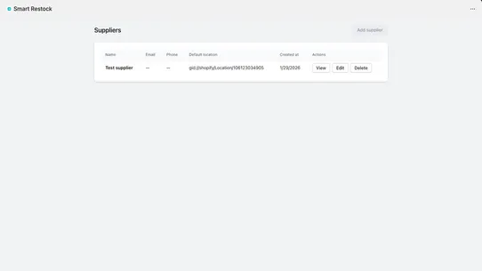 Smart Restock screenshot