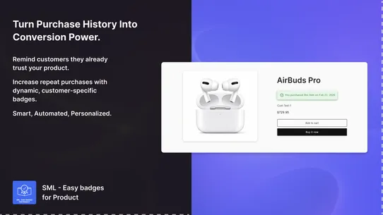 Easy badges for Product screenshot