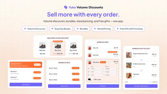 Yuko Quantity Breaks, Bundles screenshot