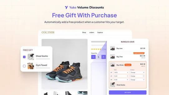 Yuko Quantity Breaks, Bundles screenshot