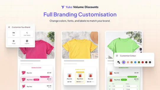 Yuko Quantity Breaks, Bundles screenshot