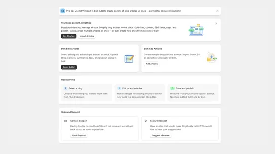 BlogBuddy screenshot
