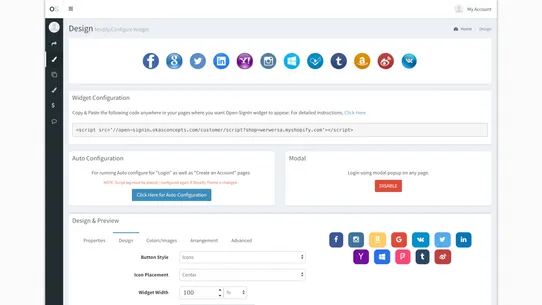 Open SignIn ‑ Social Login screenshot