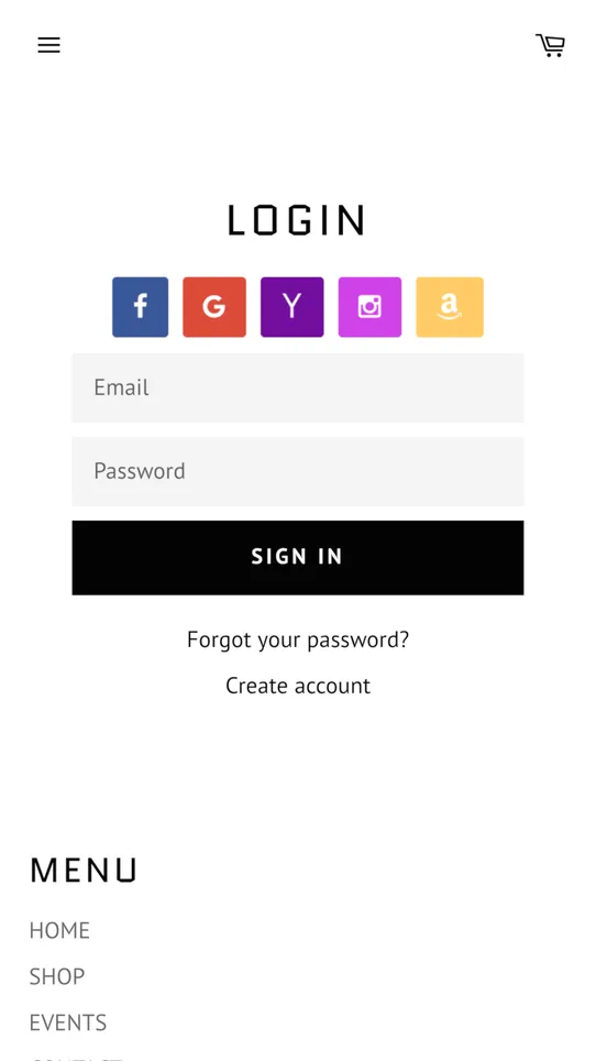 Open SignIn ‑ Social Login screenshot