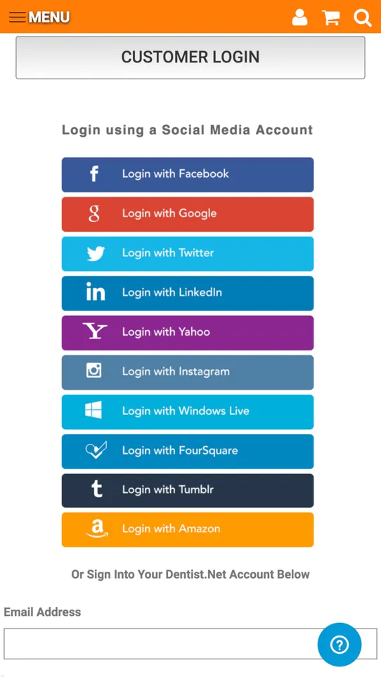 Open SignIn ‑ Social Login screenshot