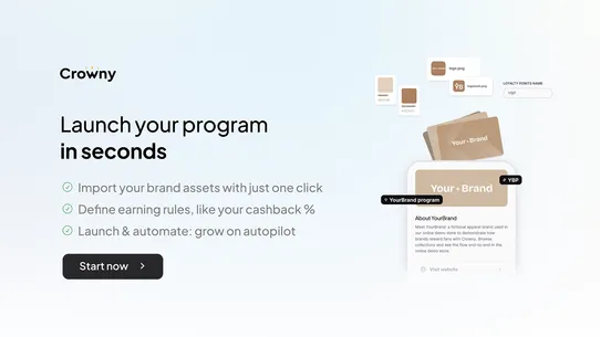 Crowny: Loyalty &amp; Social Media screenshot