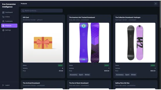 Eva Conversion Intelligence screenshot