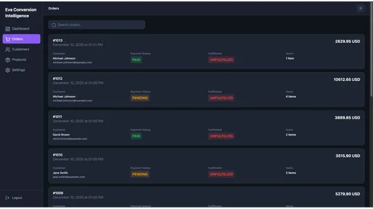 Eva Conversion Intelligence screenshot