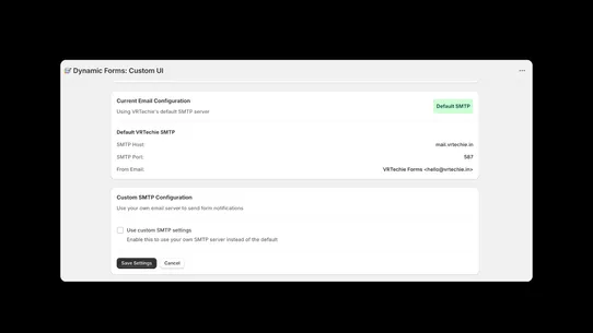 Dynamic Forms: Custom UI screenshot