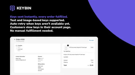 Keybin Digital Codes Sync screenshot