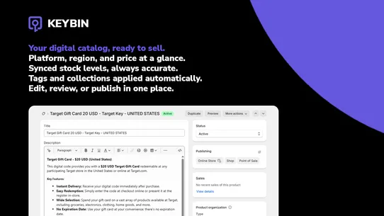 Keybin Digital Codes Sync screenshot
