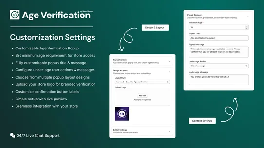 Easy Age Verification ‑ Popup screenshot
