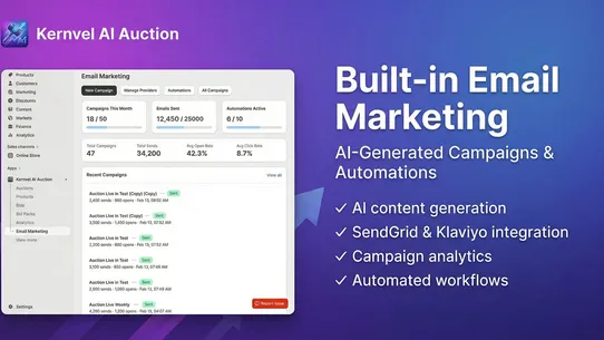 Kernvel AI Auctions screenshot