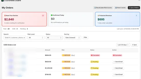 CODShield Guard screenshot