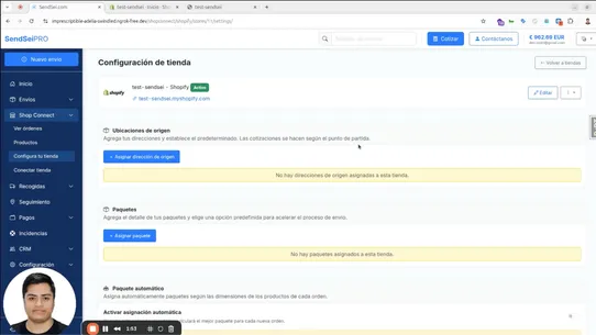 Sendsei Shop Connect screenshot
