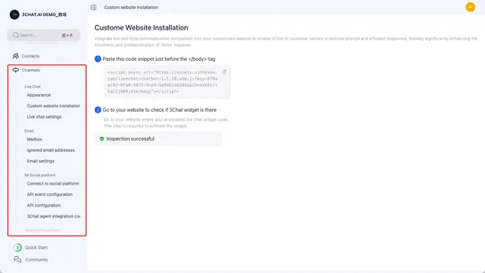 3Chat.ai: Live Chat &amp; WhatsApp screenshot