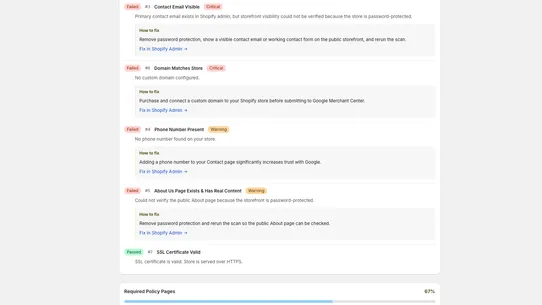 GMC Store Readiness Scanner screenshot