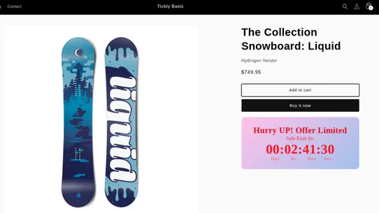 Tickly Countdown Timer Bar screenshot