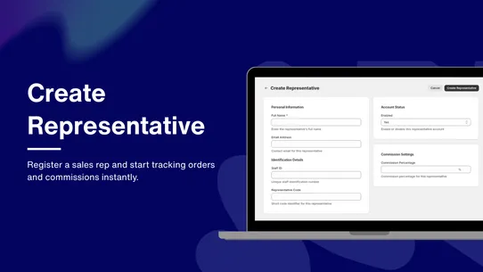 Commissionly Sales Rep screenshot