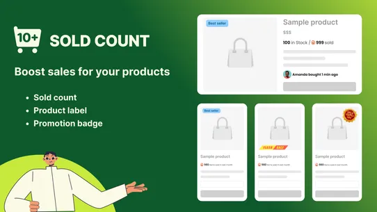 Sold Count: Product Sale Proof screenshot