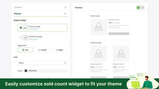 Sold Count: Product Sale Proof screenshot