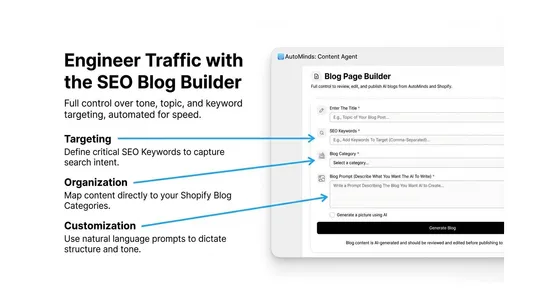 AutoMinds: Content Agent screenshot