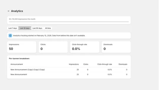 Announcement Banner Studio screenshot