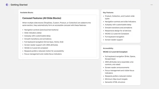 Zenyth A11y Carousel screenshot