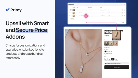 Primy ‑ Custom Product Options screenshot